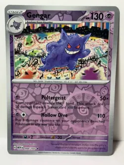 Gengar Reverse Holo 094/165 SV: Scarlet & Violet 151 NM Pokemon Fast Ship - Image 1