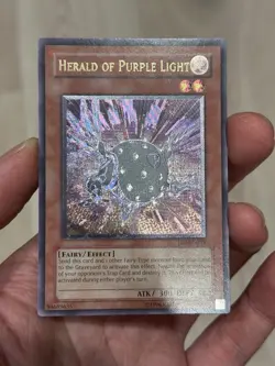 Yugioh Enhanced Foil Herald Of Purple Light Ultimate Rare EOJ NM - Image 1