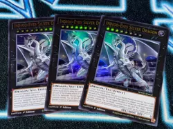 Indigo-Eyes Silver Dragon x3 - SDWD - Ultra Rare (UR) - Blue-Eyes White Destiny - Image 1