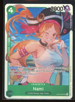 Nami One Piece OP14 The Azure Sea's Seven Super Rare #031 - Image 1