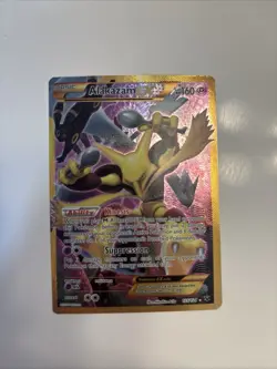 Pokemon Alakazam EX Full Art Secret Rare Holo 125/124 Fates Collide Card - Image 1