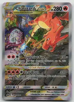 Pokemon TCG Charizard VSTAR Black Star Promo SWSH262 Holo Card NM Condition - Image 1