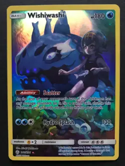 Wishiwashi 240/236 SM Cosmic Eclipse HOLO SECRET RARE Pokemon Card Near Mint - Image 1