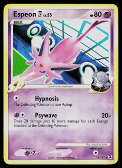 Pokemon Card - Espeon E4 Rising Rivals 18/111 Rare - Image 1