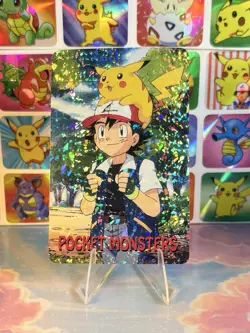 Pikachu Pokemon Vintage Playing Poker Card Charizard Nintendo - Prism Holo Back - Image 5
