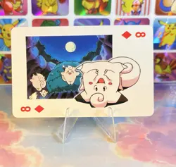 Pikachu Pokemon Vintage Playing Poker Card Charizard Nintendo - Prism Holo Back - Image 4