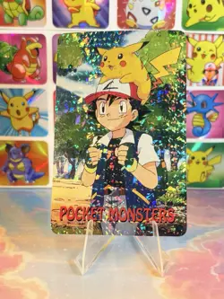 Pikachu Pokemon Vintage Playing Poker Card Charizard Nintendo - Prism Holo Back - Image 5