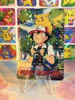 Pikachu Pokemon Vintage Playing Poker Card Charizard Nintendo - Prism Holo Back - Image 5
