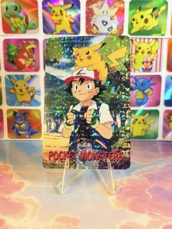 Pikachu Pokemon Vintage Playing Poker Card Charizard Nintendo - Prism Holo Back - Image 5