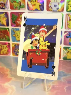 Pikachu Pokemon Vintage Playing Poker Card Charizard Nintendo - Prism Holo Back - Image 2