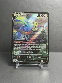 Pokemon TCG Zacian v Astral Radiance Trainer Gallery Holo Card TG21/TG30 Swsh10 - Image 1