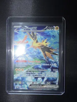 Pokemon TCG Zapdos EX Holo Card 202/165 Scarlet & Violet 151 Mint - Image 1