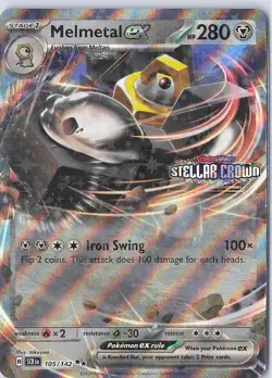 Melmetal ex (Stellar Crown Stamped) Double Rare Miscellaneous Cards & Products 1 - Image 1