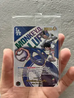 *IN HAND* LA Dodgers One Piece Night 2025 SGA Monkey D Luffy Promo Card EB02-010 - Image 1
