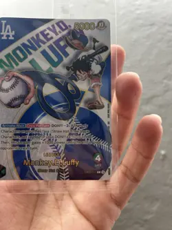 *IN HAND* LA Dodgers One Piece Night 2025 SGA Monkey D Luffy Promo Card EB02-010 - Image 5