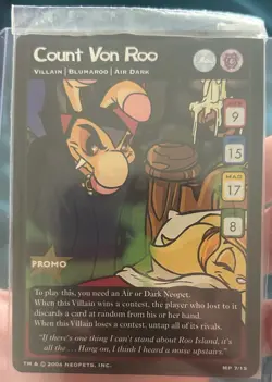 New in Sealed Pkg Neopets Trading Card Game 2004 Promo 7/15 - Count Von Roo - Image 1