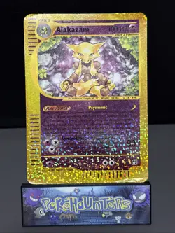 Pokemon Card Alakazam 1/12 Jumbo Reverse Holo Box Topper Played - Image 1