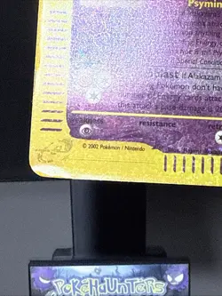 Pokemon Card Alakazam 1/12 Jumbo Reverse Holo Box Topper Played - Image 5