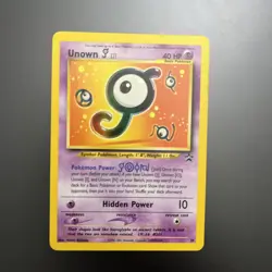 Pokemon TCG Unown J #38 Black Star WOTC Promo Card NM/LP+ - Image 1