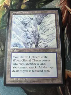 Magic the Gathering MTG Glacial Chasm (353) Ice Age LP - Image 2
