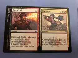 1x CARNIVAL / CARNAGE ~mtg NM-M Ravnica Allegiance - Image 1