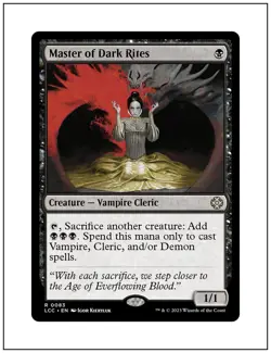 1x Master of Dark Rites, Lost Caverns of Ixalan Commander, Magic MTG NM - Image 1