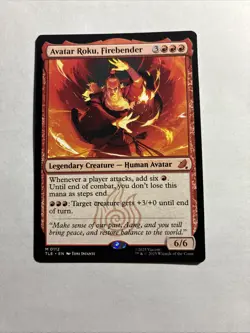 Avatar Roku, Firebender - Avatar: The Last Airbender MTG Plus Bonus Rare!!! - Image 1