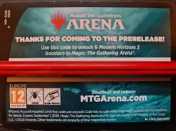 Magic The Gathering Modern Horizons 3 Prerelease Code Arena 6 Booster Packs MTG - Image 1