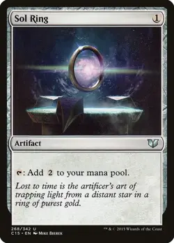 magic the Gathering-Commander 2015-Sol Ring-#268-Uncommon-LP - Image 1