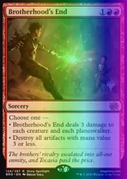 MTG Brotherhood's End (128p/180) The Brothers' War Promos LP FOIL - Image 1