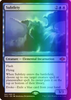 MTG Magic the Gathering Subtlety (67/767) Modern Horizons 2 LP FOIL - Image 1