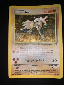 Pokemon Card Hitmonlee Legendary Collection Holo Rare 13/110 ENG English - Image 1