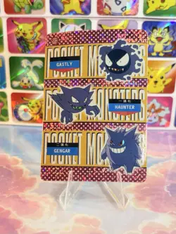Pokemon Gengar Vintage Pocket Monsters Vending HOLO Prism Sticker 1999 Nintendo - Image 1