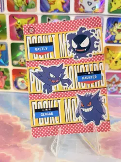 Pokemon Gengar Vintage Pocket Monsters Vending HOLO Prism Sticker 1999 Nintendo - Image 5