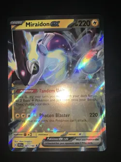 Carta Pokemon Miraidon Ex Ultra Rare 081/198 Scarlet E Violet Eng English - Image 1