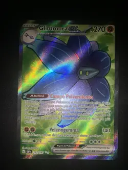 Carta Pokemon Glimmora Ex 213/197 Ita Italiano Ossidiana Infuocata Full Art - Image 1