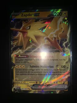 Carta Pokemon Zapdos Ex 145/165 Ultra Rara 151 Ita Italiano Near Mint - Image 1