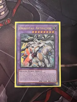 Yugioh! Dracotail Arthalion - JUSH-EN006 Ultra Rare 1st Edition NM - Image 1