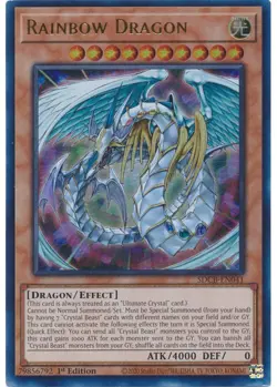 Yugioh - Rainbow Dragon (Ultra Rare) (1st Edition) - SDCB-EN041 P - Image 1