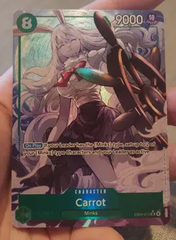 Carrot ALT ENGLISH EB04-013 SR THE AZURE SEA'S SEVEN ENGLISH OP14 ONE PIECE CARD - Image 1
