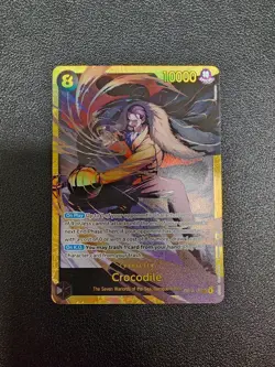 Crocodile OP14-120 SEC One Piece TCG The Azure Sea's Seven Warlords Foil - Image 1