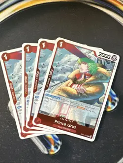 OP11-013 Prince Grus (R) A Fist of Divine Speed One Piece CCG x4 Playset - Image 1