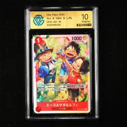 CCG 10 Pristine 2025 One Piece JPN Ace&Sabo&Luffy OP13-007 SR - Image 1
