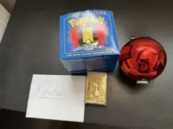 Pokemon Charizard 23K Gold Plated Trading Card 1999 Burger King Promo - Image 2