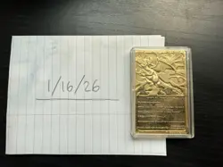 Pokemon Charizard 23K Gold Plated Trading Card 1999 Burger King Promo - Image 4