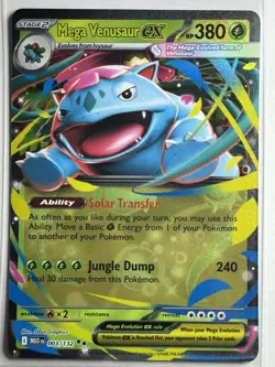 Mega Venusaur ex ME01: Mega Evolution 003/132 NM Pokemon Card - Image 1