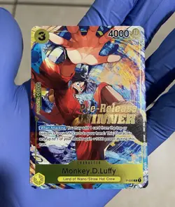 One Piece Card Game Monkey.D.Luffy Pre-Release Winner Promo P-036 NM Grail - Image 1