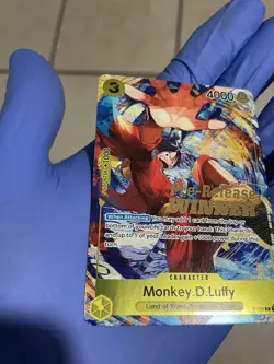 One Piece Card Game Monkey.D.Luffy Pre-Release Winner Promo P-036 NM Grail - Image 5
