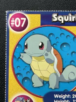 Squirtle #07 Poke Trivia Burger King Pokemon Card 1999 Nintendo MP/DMG - Image 2