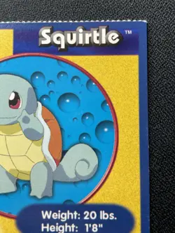 Squirtle #07 Poke Trivia Burger King Pokemon Card 1999 Nintendo MP/DMG - Image 3